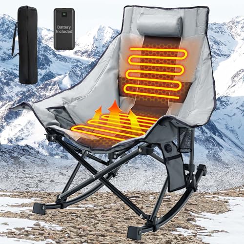 Oversize Heated Rocking Camping Chair L1612