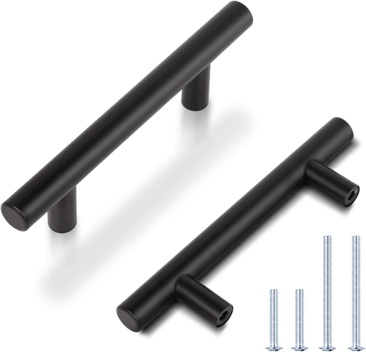 30 Pack Black Stainless Steel Cabinet Pulls and Handles A472
