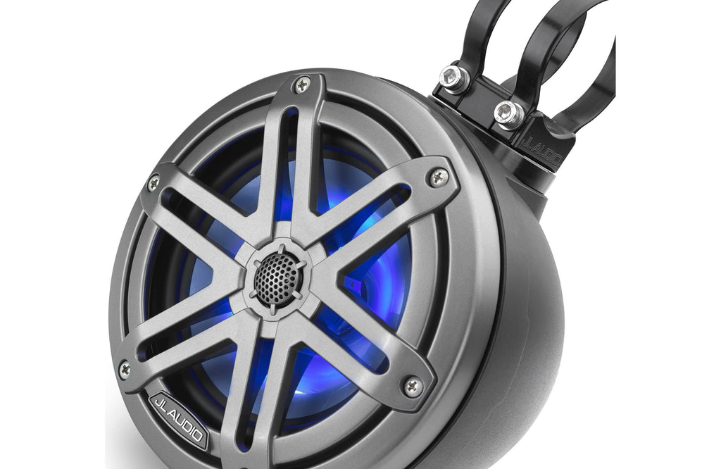 Marine Enclosed Coaxial Speaker System with RGB LED Lighting (Pair) M510