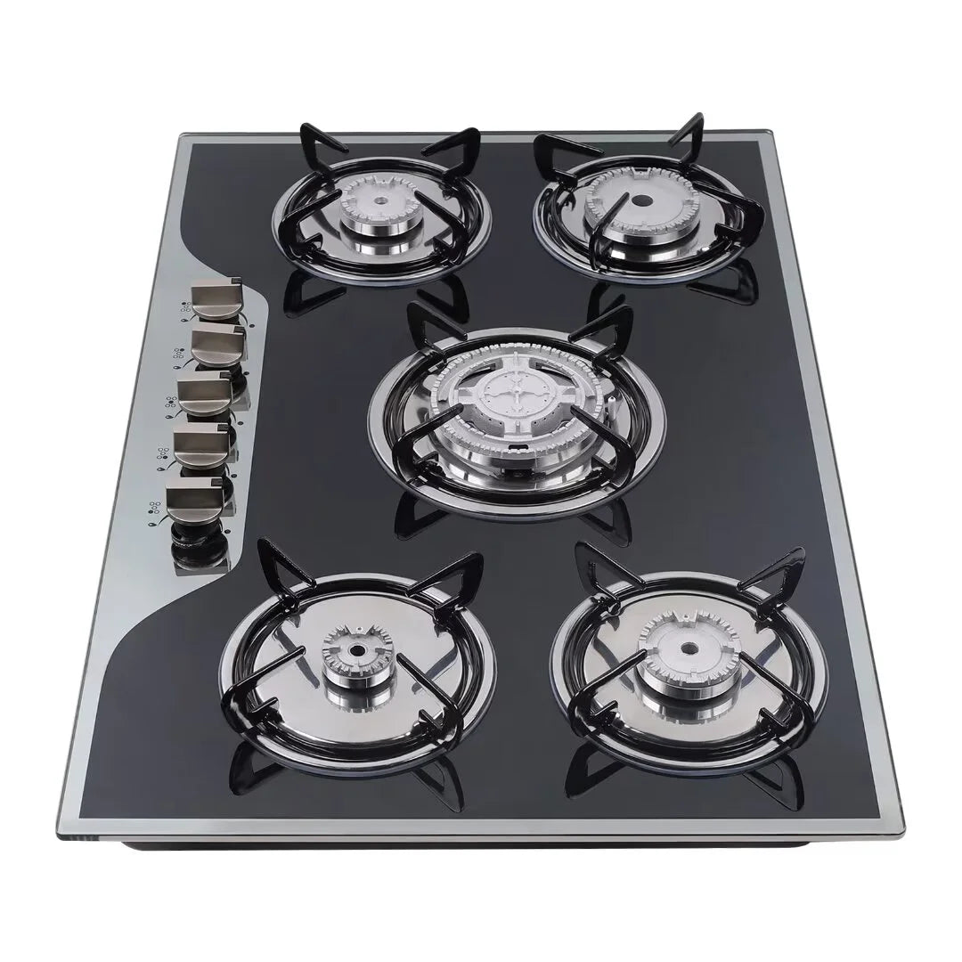 5 Burner Tempered Glass Gas Cooktop U62368