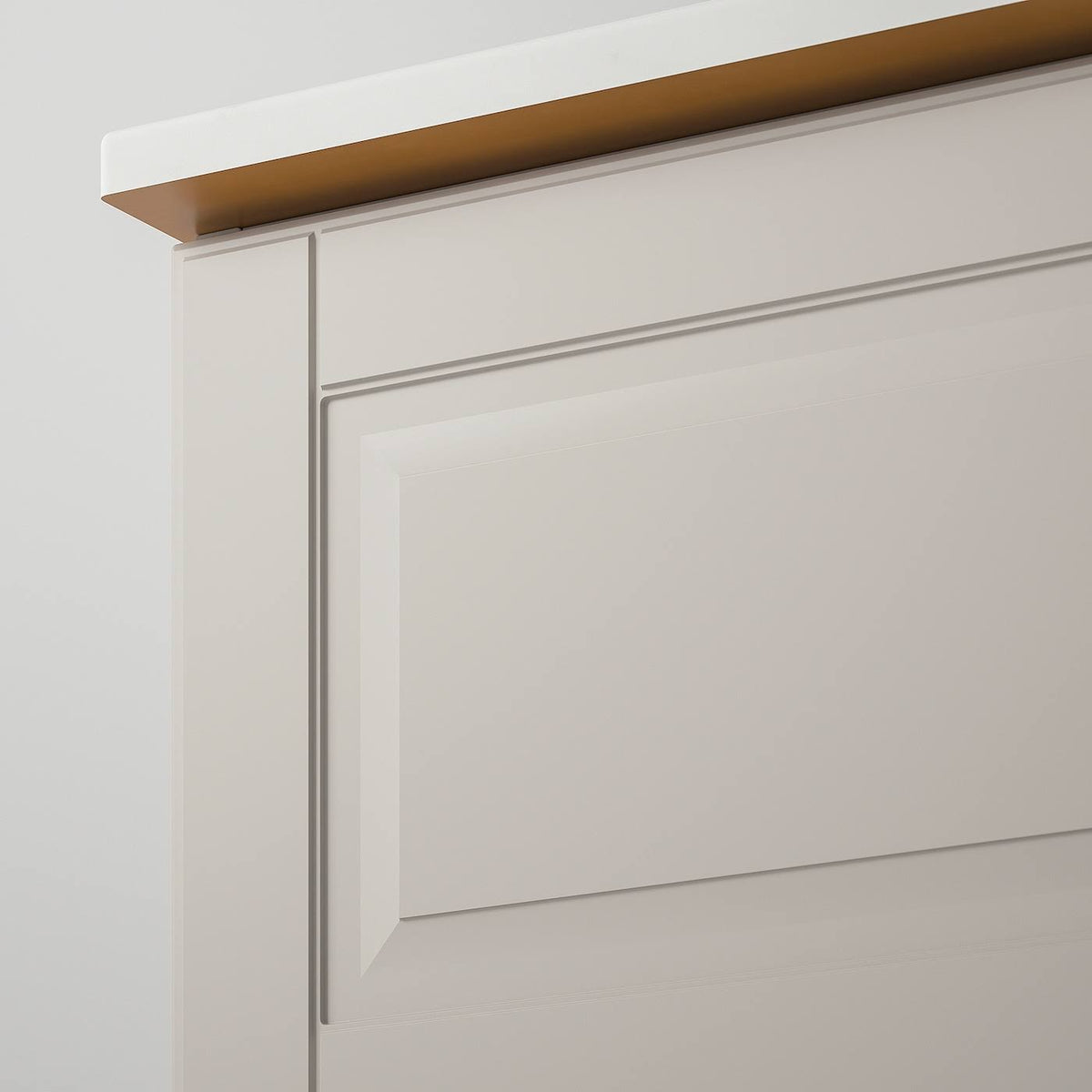 Light gray marble effect sink cabinet with 4 drawers Q439688