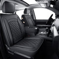 Black Faux Leather Seat Covers B6426