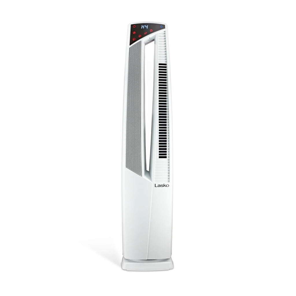 Black High Velocity Fan and Ceramic Space Heater with Remote U22263