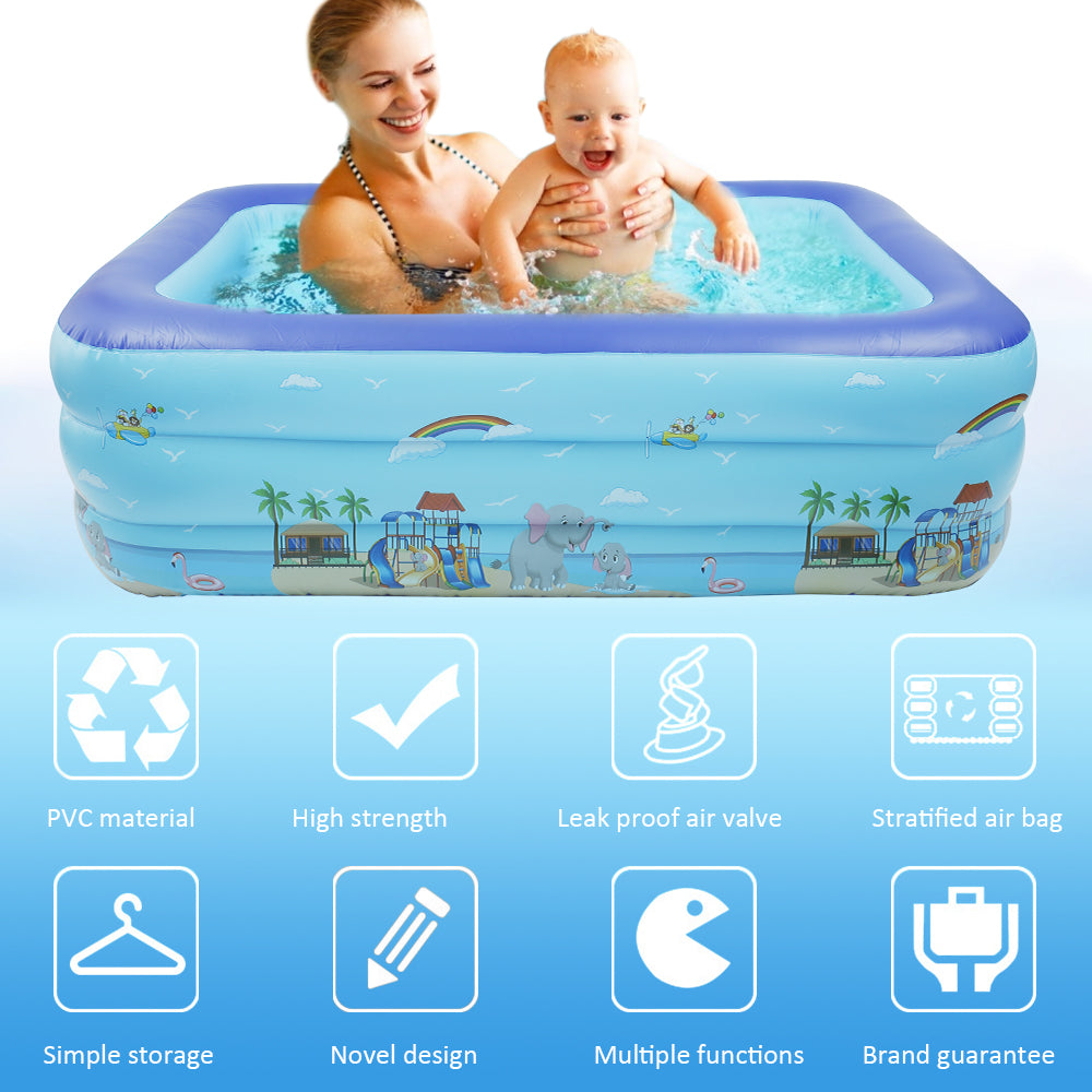 Inflatable Swimming Pool for Kids Adults Family U8246