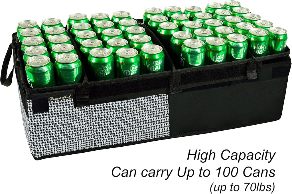 Rigid Base Trunk Organizer with 28 Can Cooler H2917