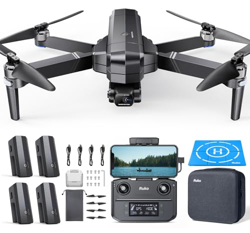 4K UHD Drone with Camera, 52 Mins Fly Time 2 Batteries, GPS Auto Return G92149