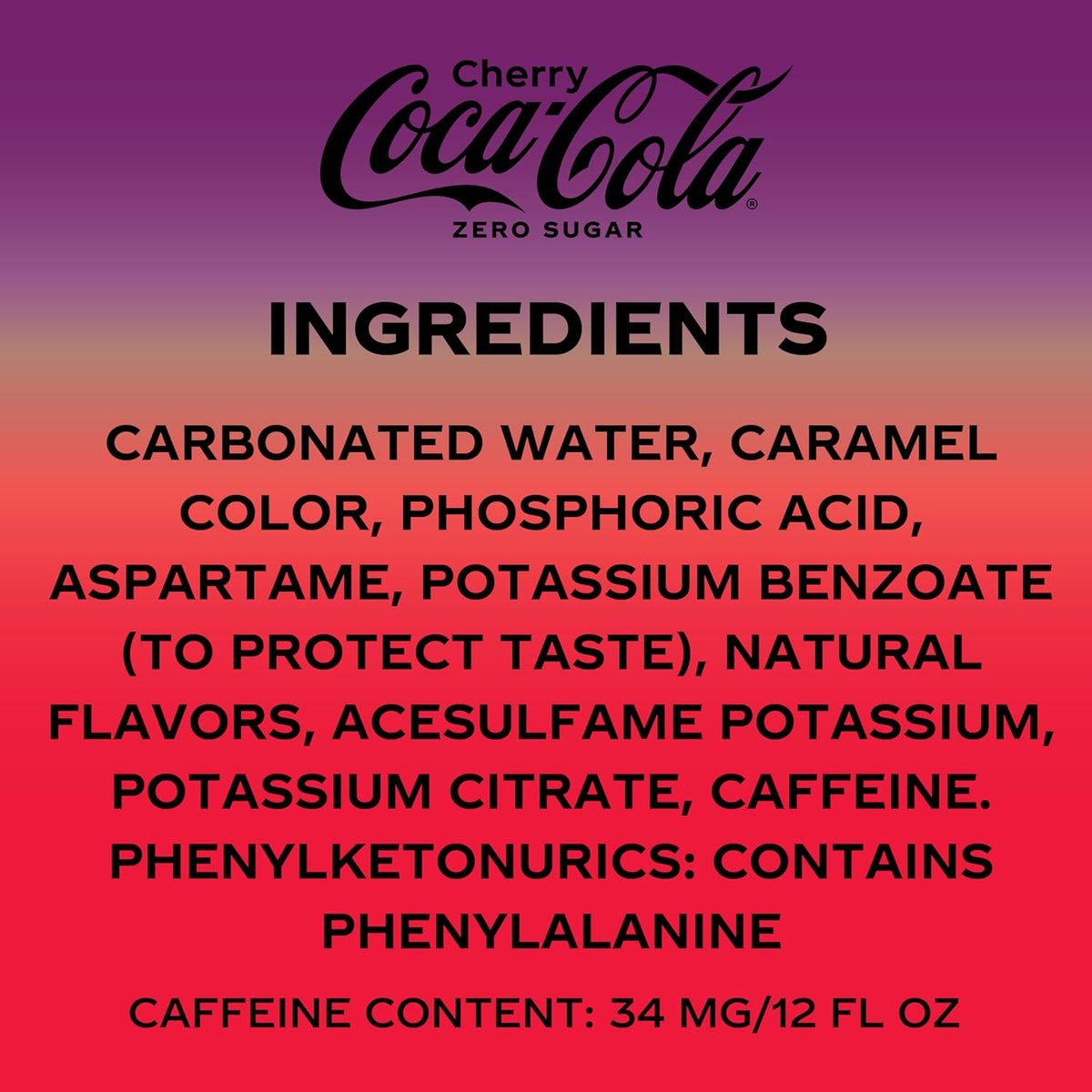12 Fl Oz Cherry Zero Soda (pack of 12) L9095