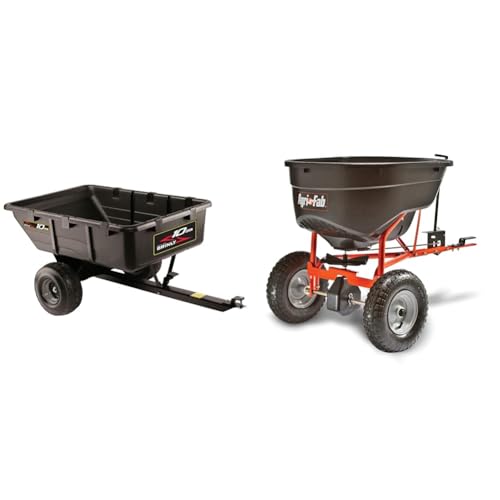 10 cu.ft. 650lb Heavy Duty Poly Utility Cart & Dump Trailer H379