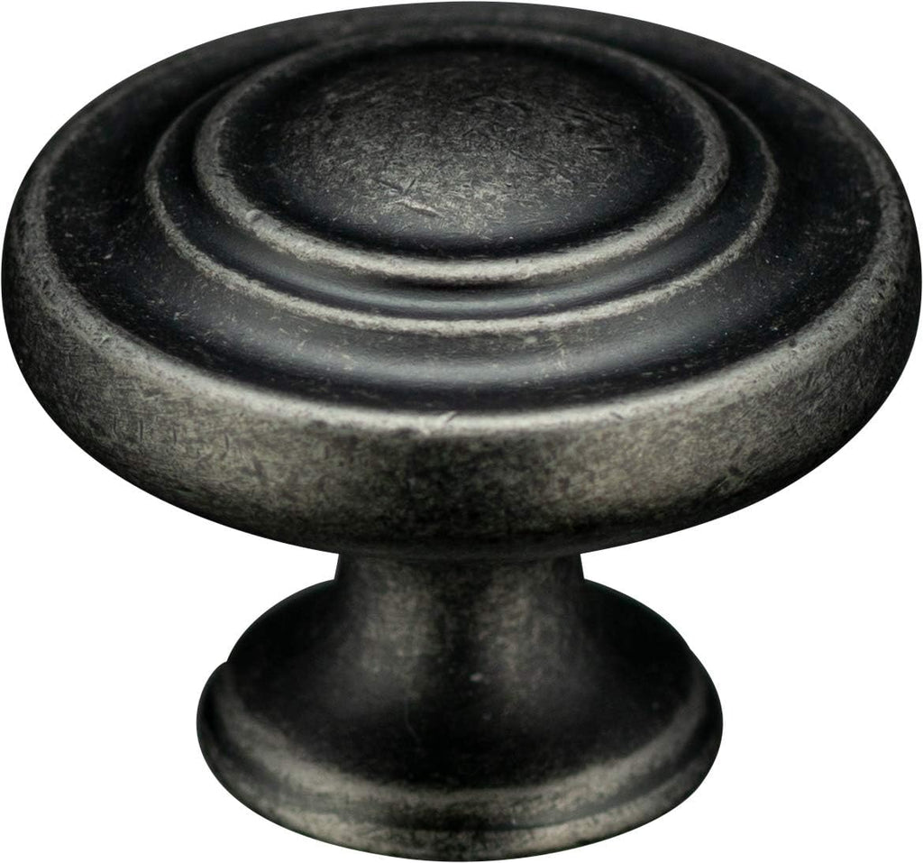 6 Pack 1 1/4 inch Natural Iron Cabinet Drawer Knob R8884