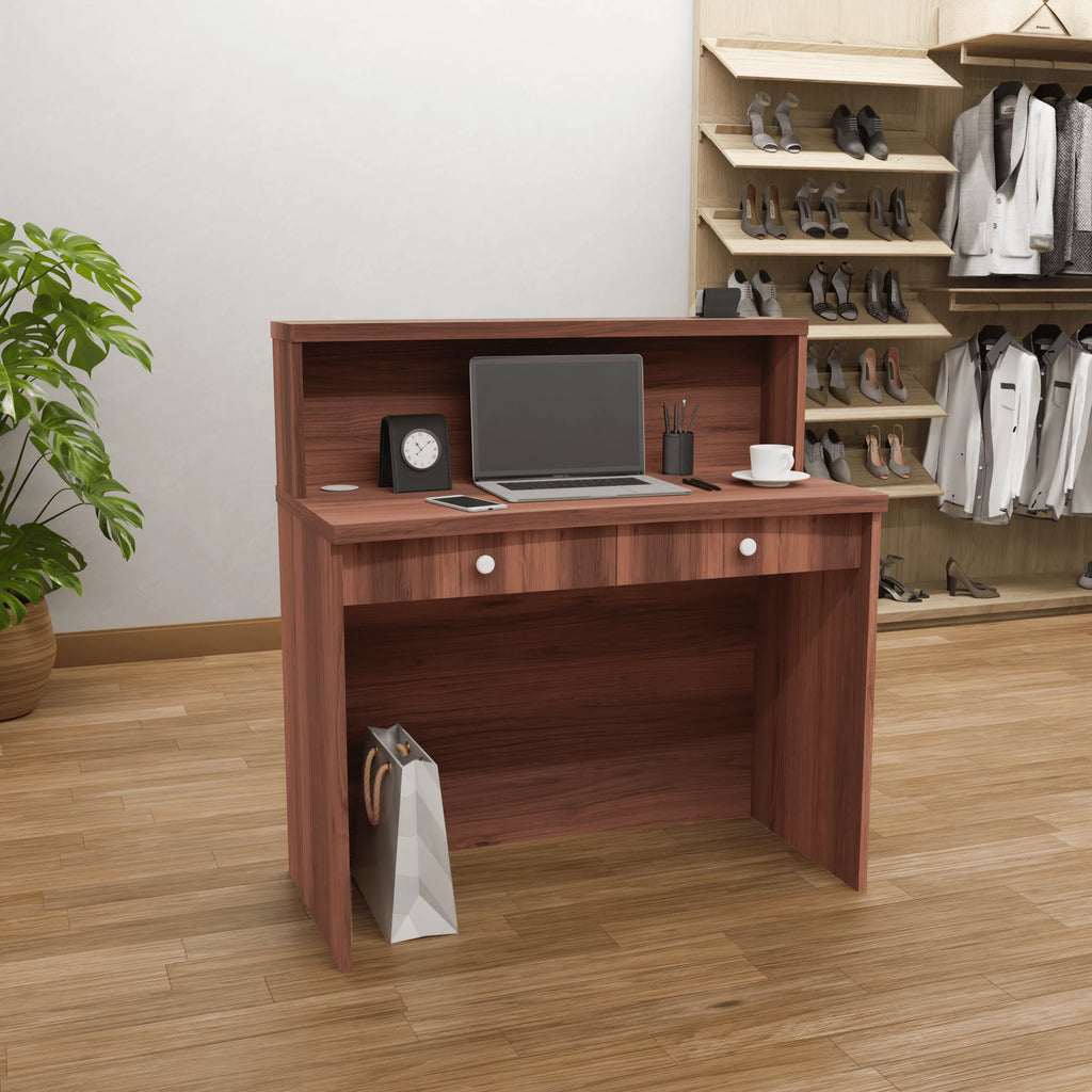 40" Modern Reception Desk with Transaction Counter E13098