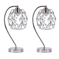 Polished Nickel Task Lamp with Crystalline Metal Shade (2-Pack) B327054
