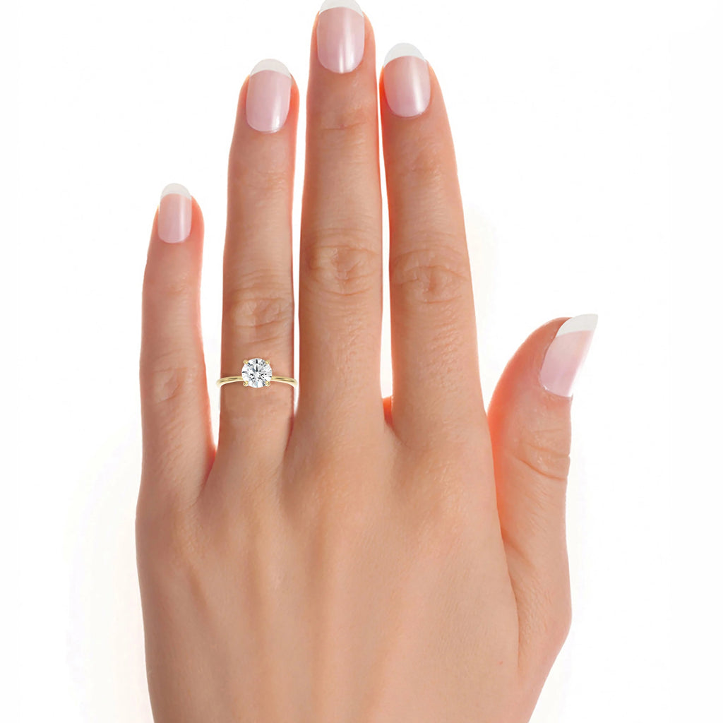 14k Yellow Gold Solitaire Engagement Ring H2087