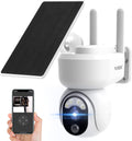 Wireless Outdoor Solar Powered Security Camera with 360° View and PIR Motion Detection M3801