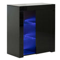 Living Room Side Storage Cabinet with LED Q900109