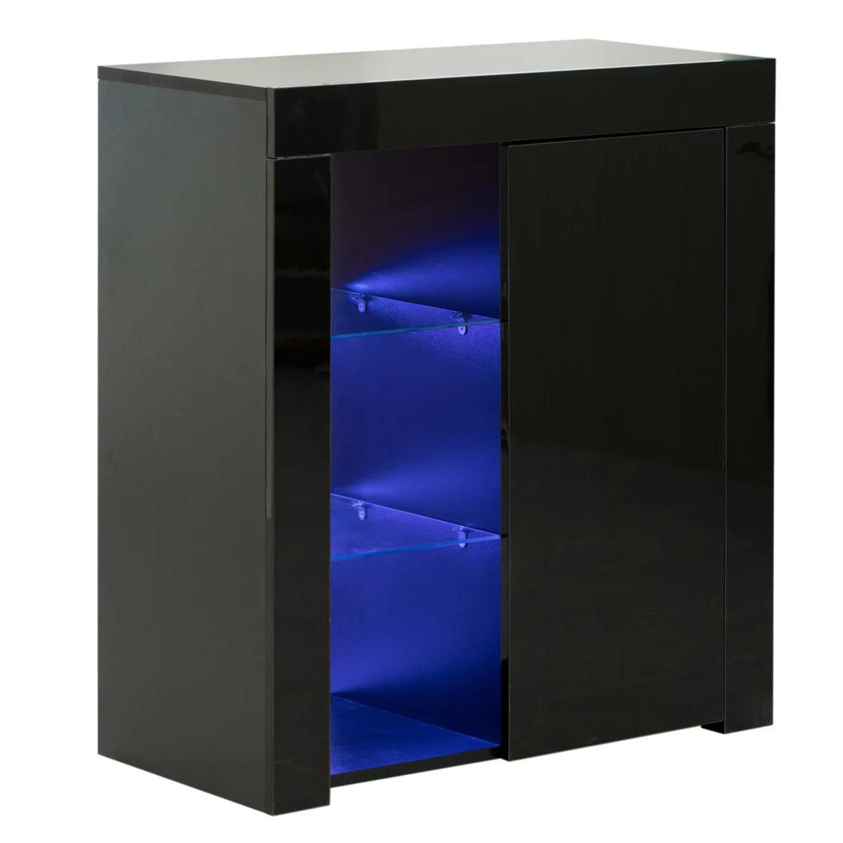 Living Room Side Storage Cabinet with LED Q900109