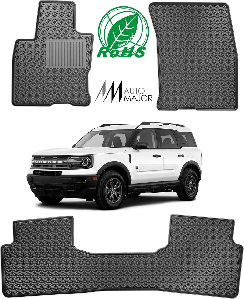 All Weather Floor Mat Set for Ford Bronco 2021+ U635934