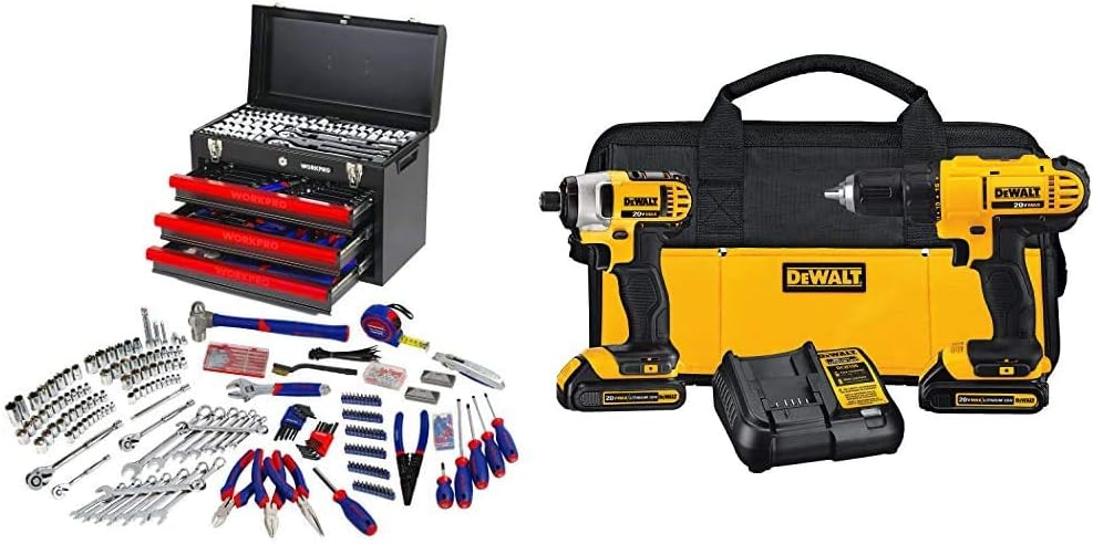 408-Piece Mechanics Tool Set with 3-Drawer Metal Box I7228
