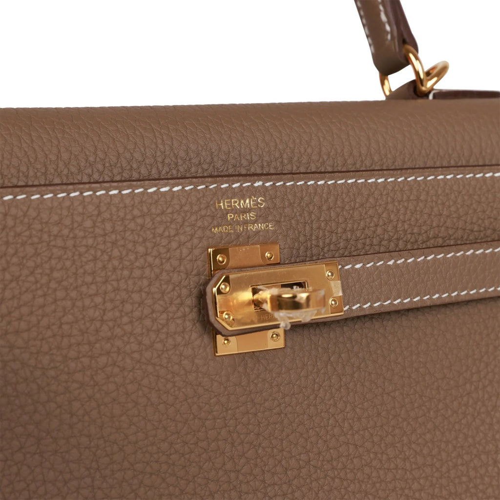 Etoupe Togo Leather Bag R93566