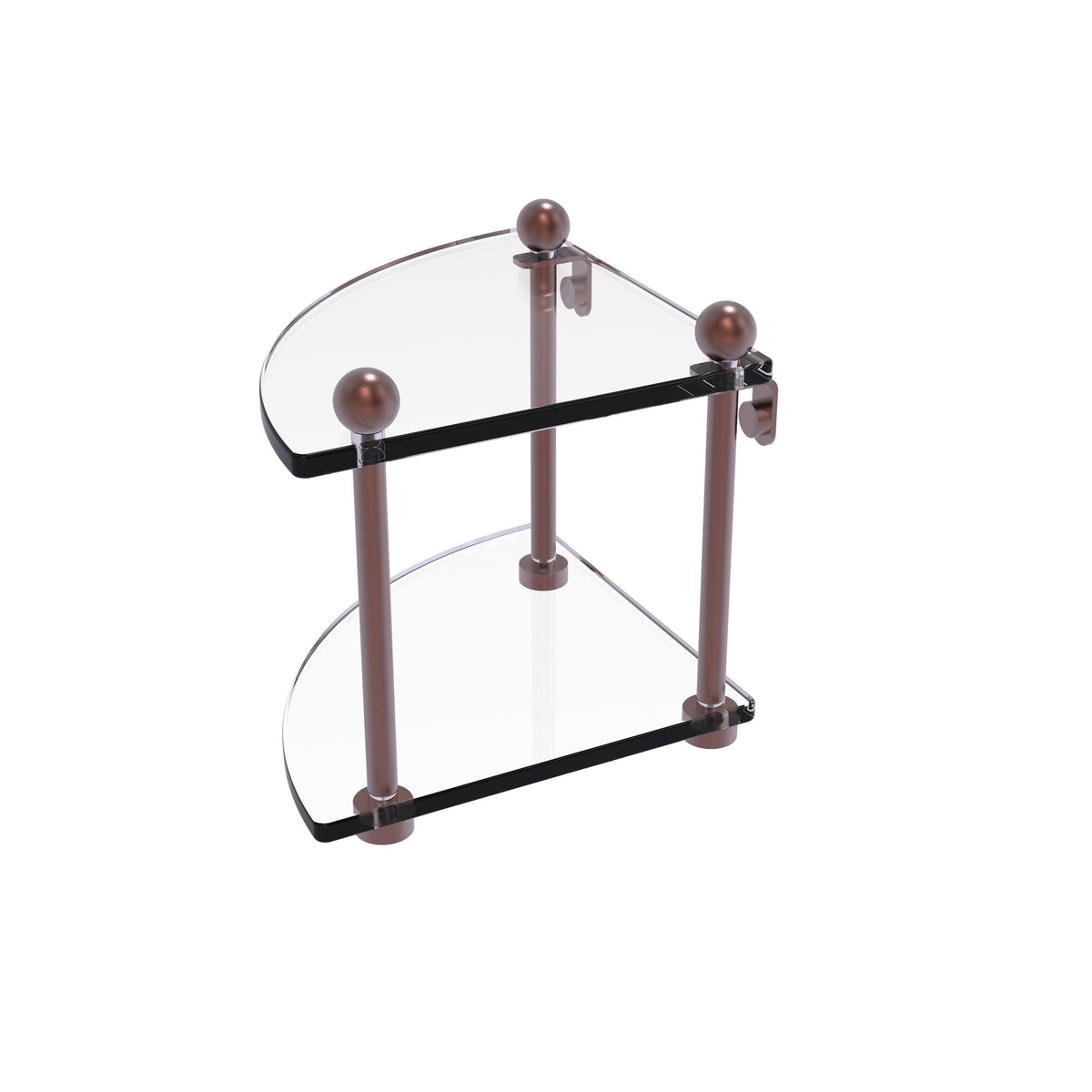 Two Tier Corner Glass Shelf R163