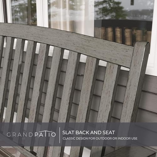 50" Black Metal Outdoor Bench X553969