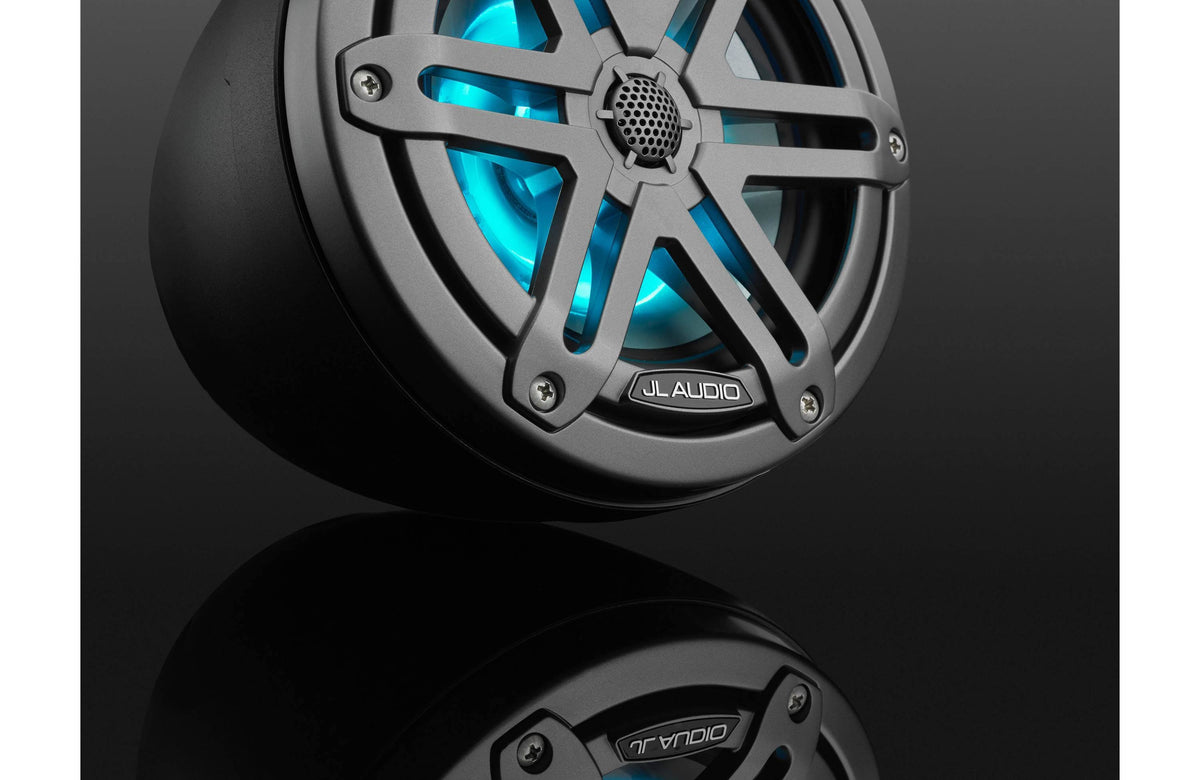 Marine Enclosed Coaxial Speaker System with RGB LED Lighting (Pair) M510