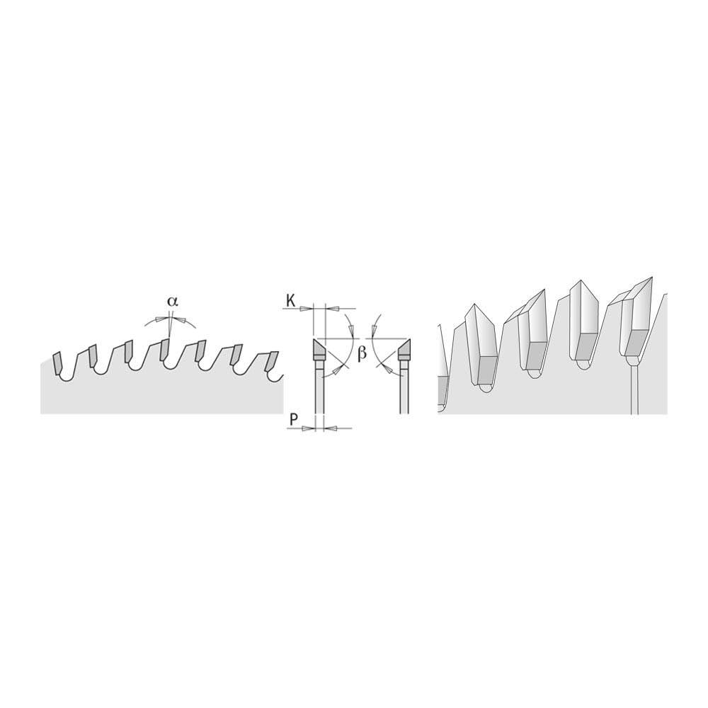 Industrial Melamine & Fine Cut-Off Saw Blade, 220mm x 64 Teeth with 30mm Bore M18085