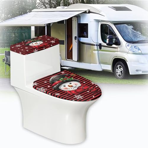 Snowman Toilet Lid Tank Cover Set C5171