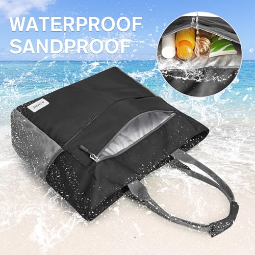 Waterproof Sandproof Large Capacity Foldable Beach Tote Bag P572849
