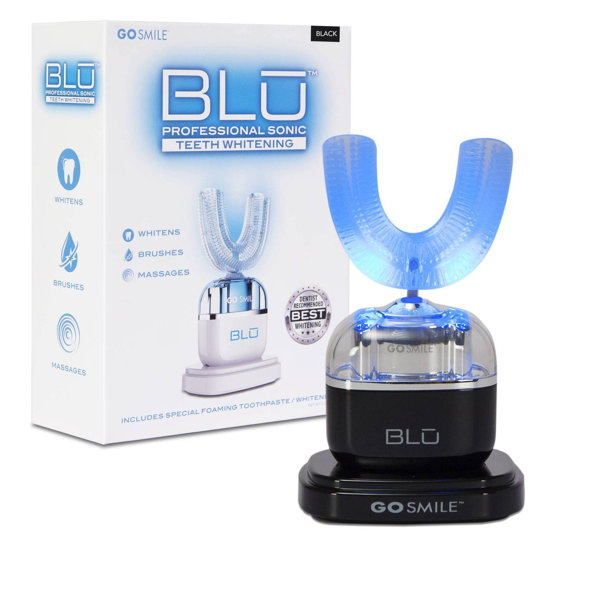 Sonic Teeth Whitening Toothbrush System Black O7420