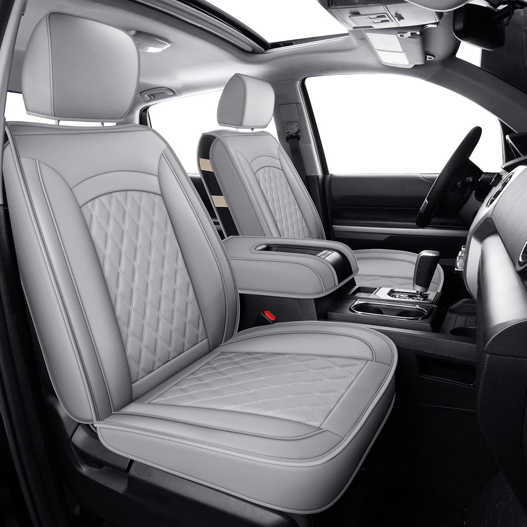 Black Faux Leather Seat Covers B6426