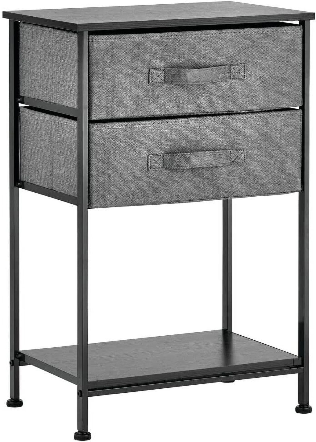 Charcoal Gray 2 Drawer Storage Dresser B696543