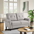 Sand Fabric Sofa J1674