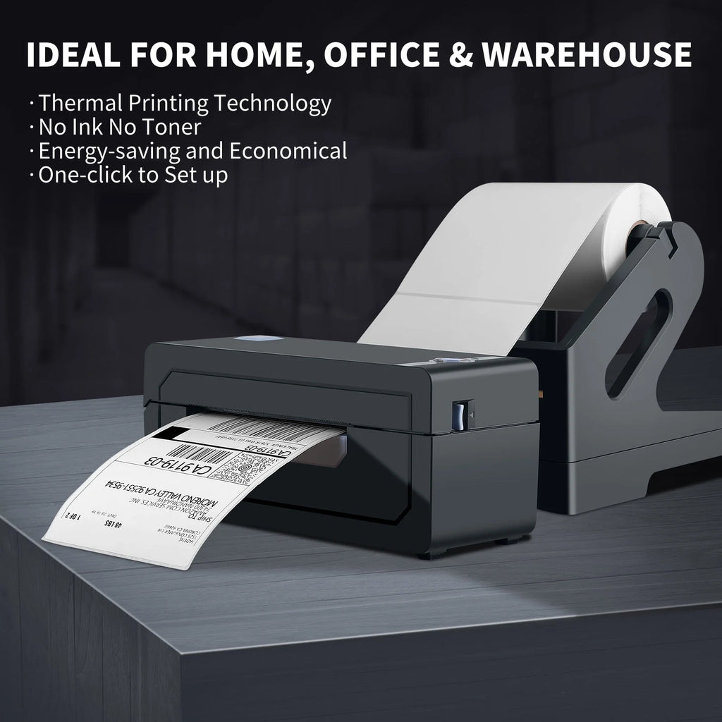 Thermal Label Printer, 4''x6'' Bluetooth H1386