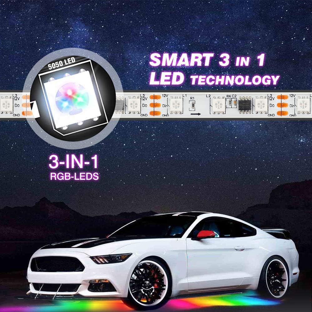 6 Pcs Underglow LED Lighting Kit K994704