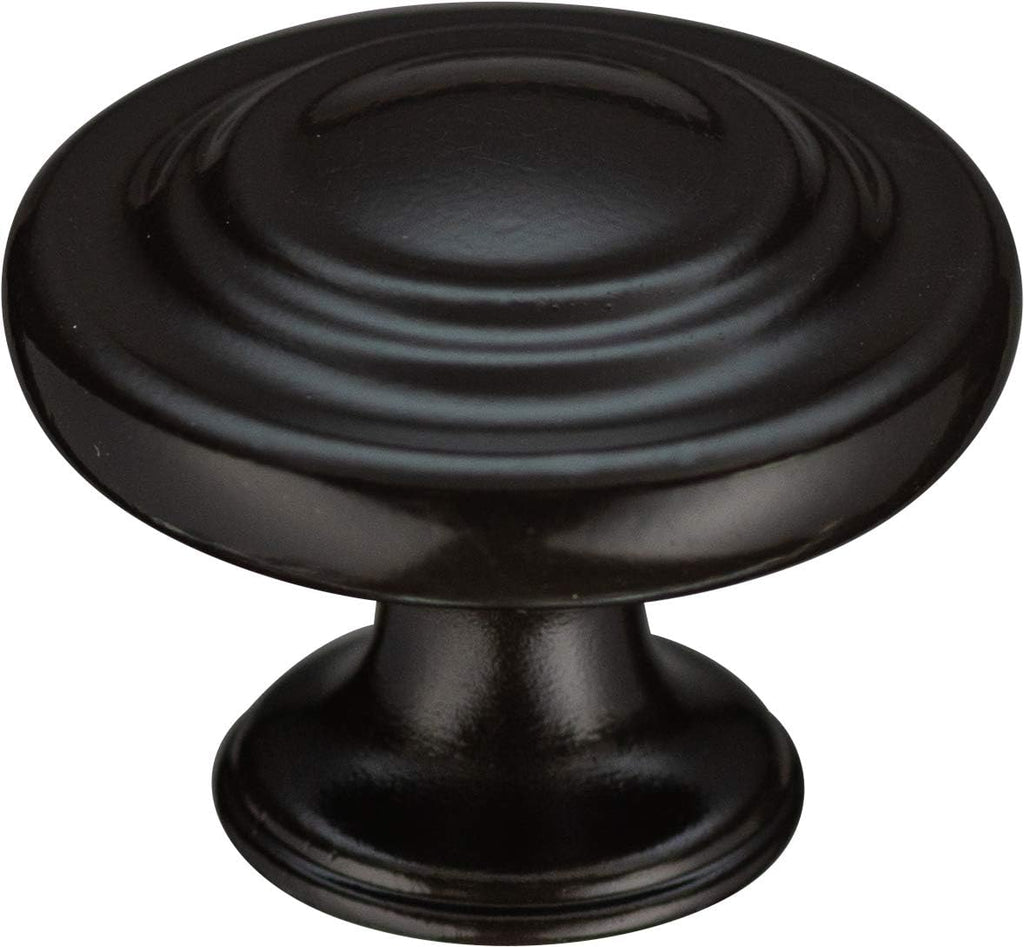 6 Pack 1 1/4 inch Natural Iron Cabinet Drawer Knob R8884
