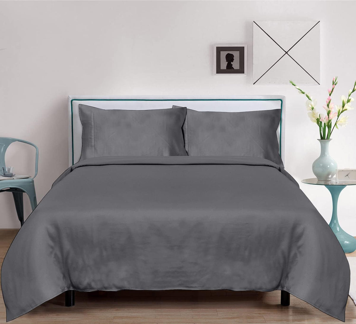 100% Tencel Lyocell Bed Sheets Set 5PC Split King Taupe T37650