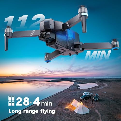 4K UHD Drone with Camera, 52 Mins Fly Time 2 Batteries, GPS Auto Return G92149