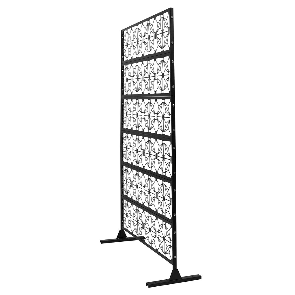 Steel Garden Flower Pattern Privacy Screen Panel Y620