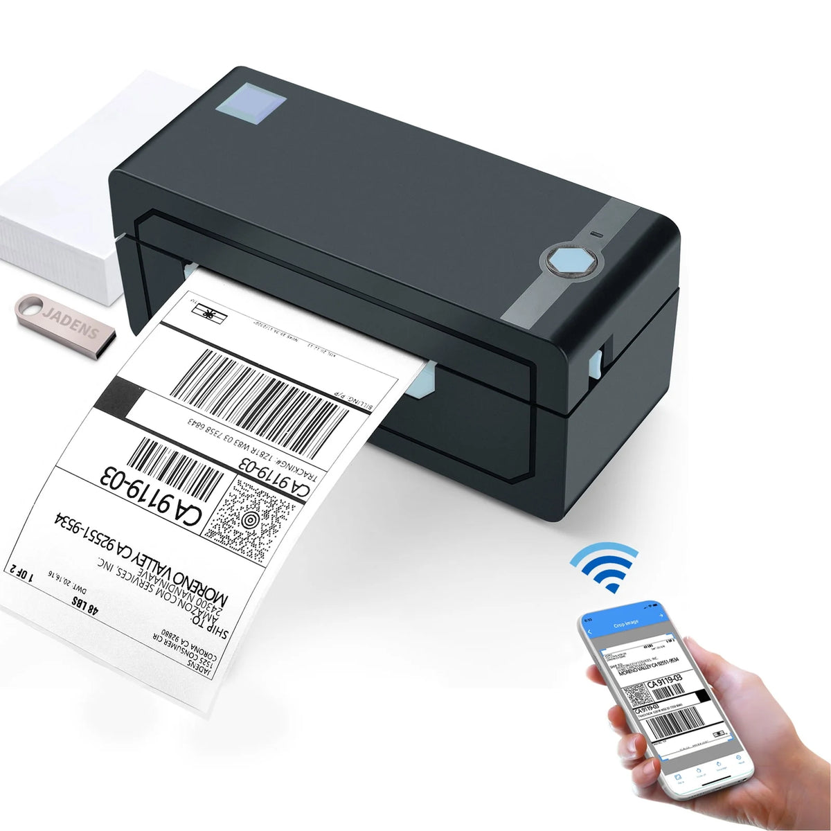 Thermal Label Printer, 4''x6'' Bluetooth H1386