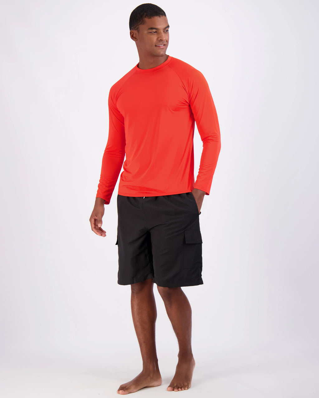 4 Pack Mens Long Sleeve Rash Guard Shirt Swimwear UPF 50+ Surf Top O258
