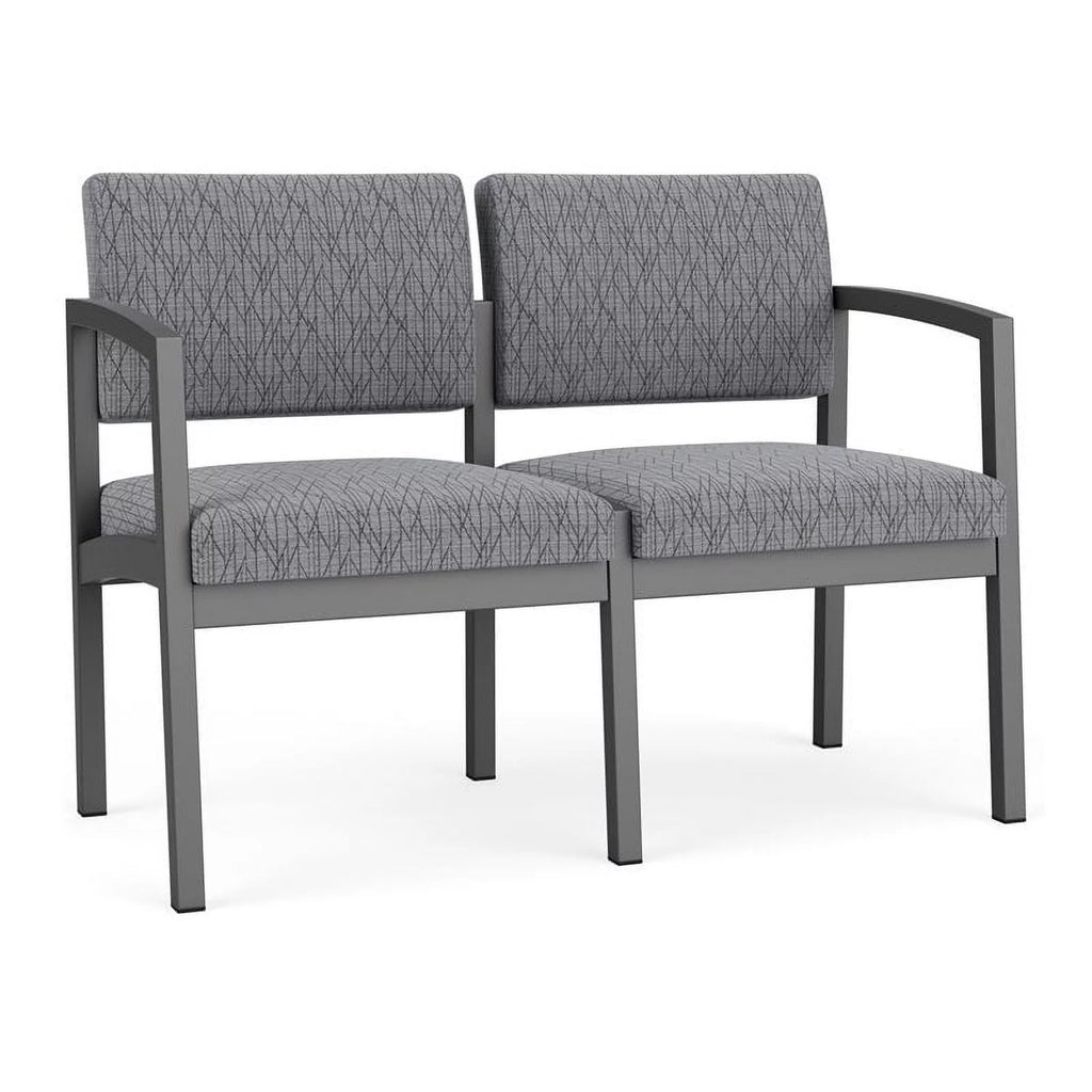 Charcoal Gray Fabric Loveseat S970