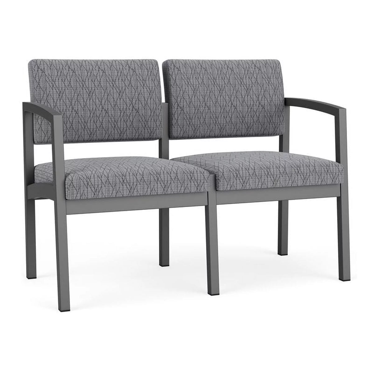 Charcoal Gray Fabric Loveseat S970