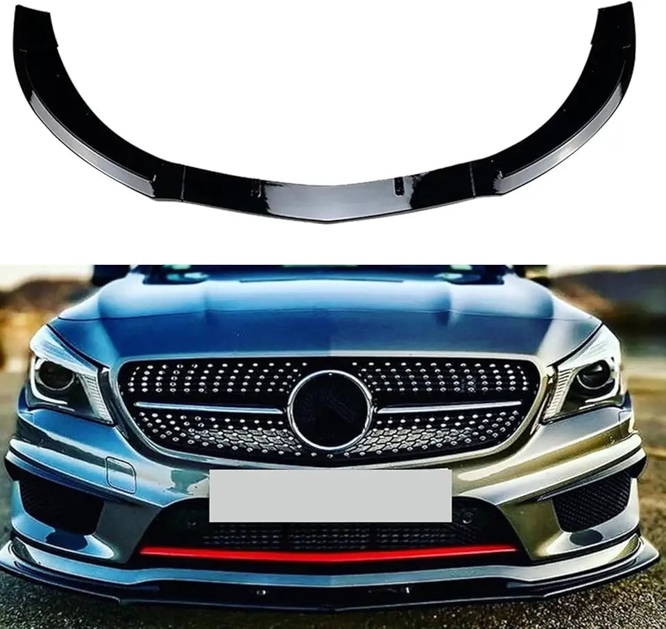 Black Front Bumper Splitter Lip D8876