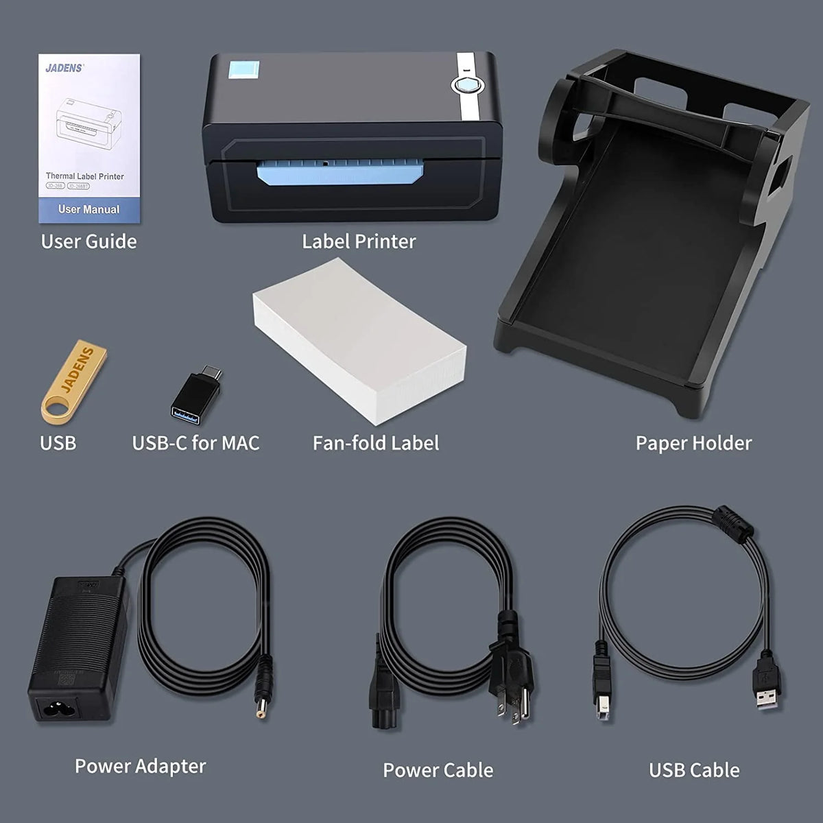 Thermal Label Printer, 4''x6'' Bluetooth H1386