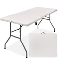 6ft White Plastic Folding Table F11881