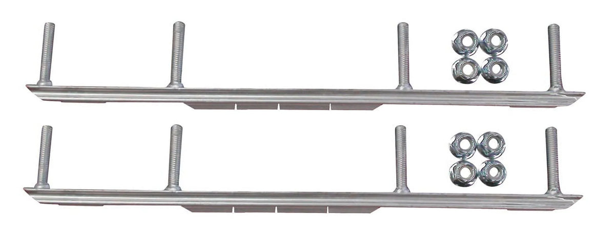 Orange MTX Snowmobile Skis with 9" Shaper Bars Complete Kit S94635