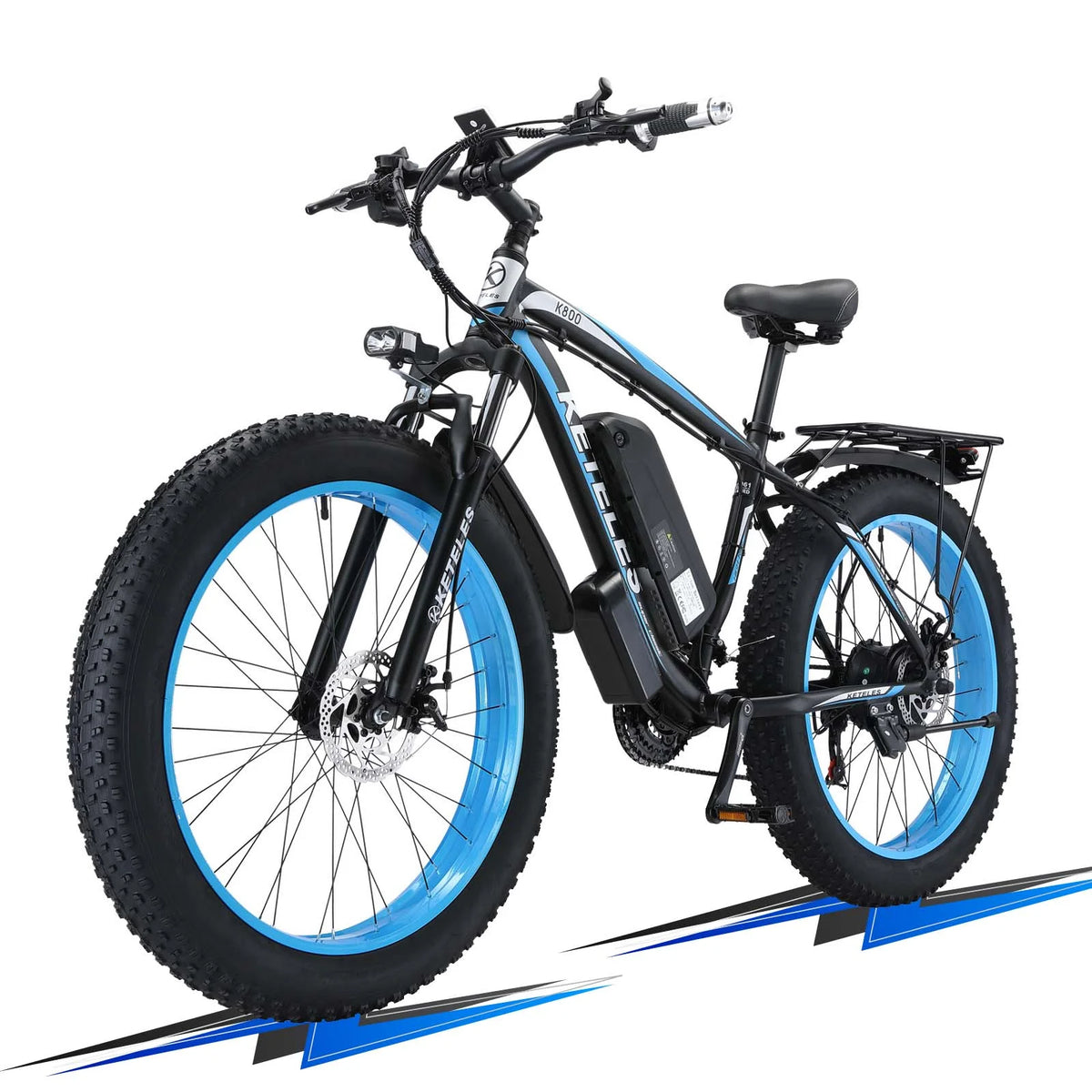 750W 48V 13AH Removable Battery 26" Fat Tire Electric Bike U394966