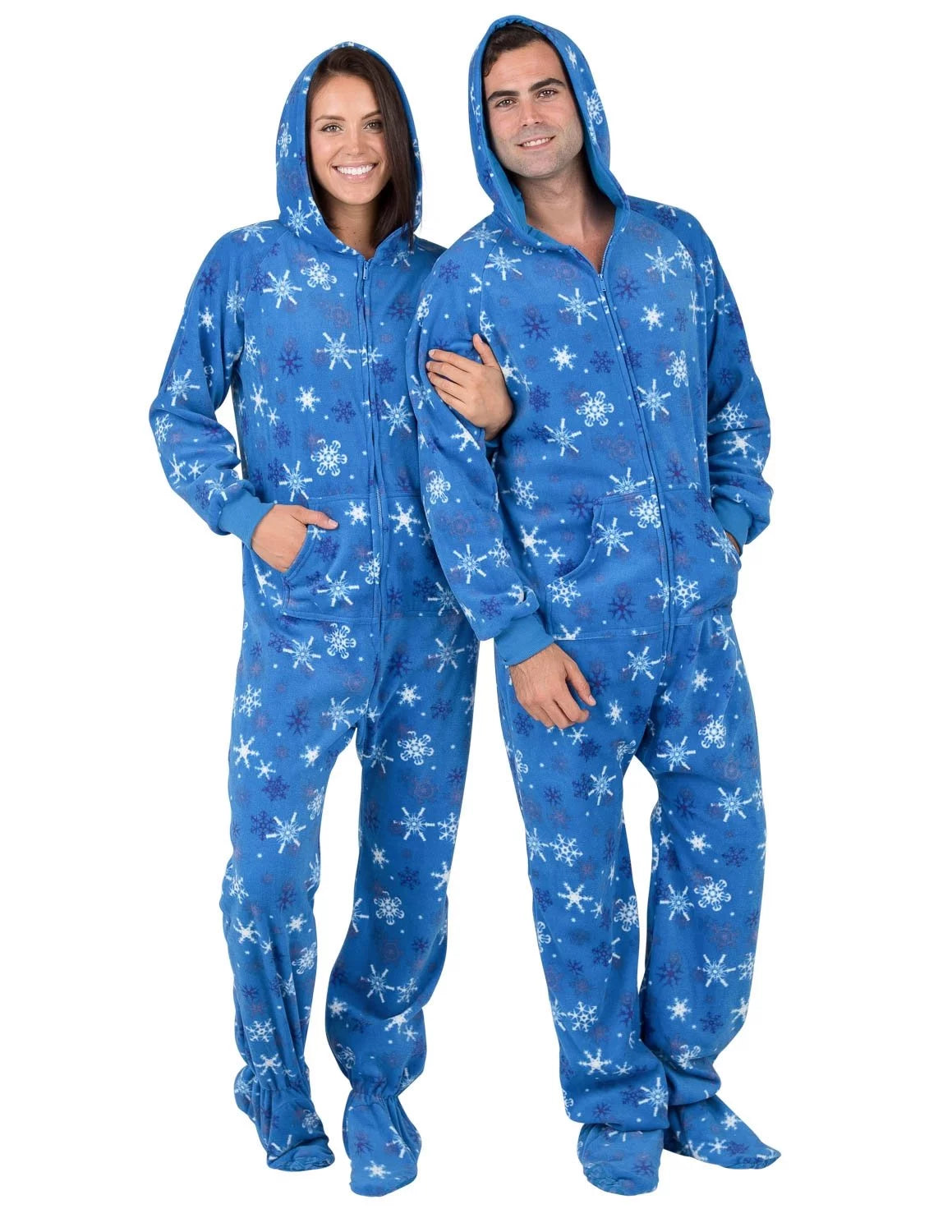 Footed Pajamas Hoodie One Pieces A689365