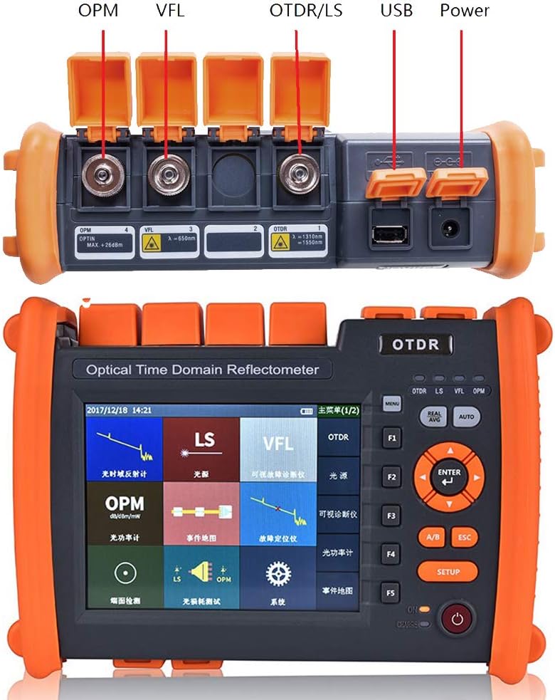 Optical Time Domain Reflectometer 1310/1550nm 32/30dB SM OTDR Tester with VFL OPM OLS Function M47416