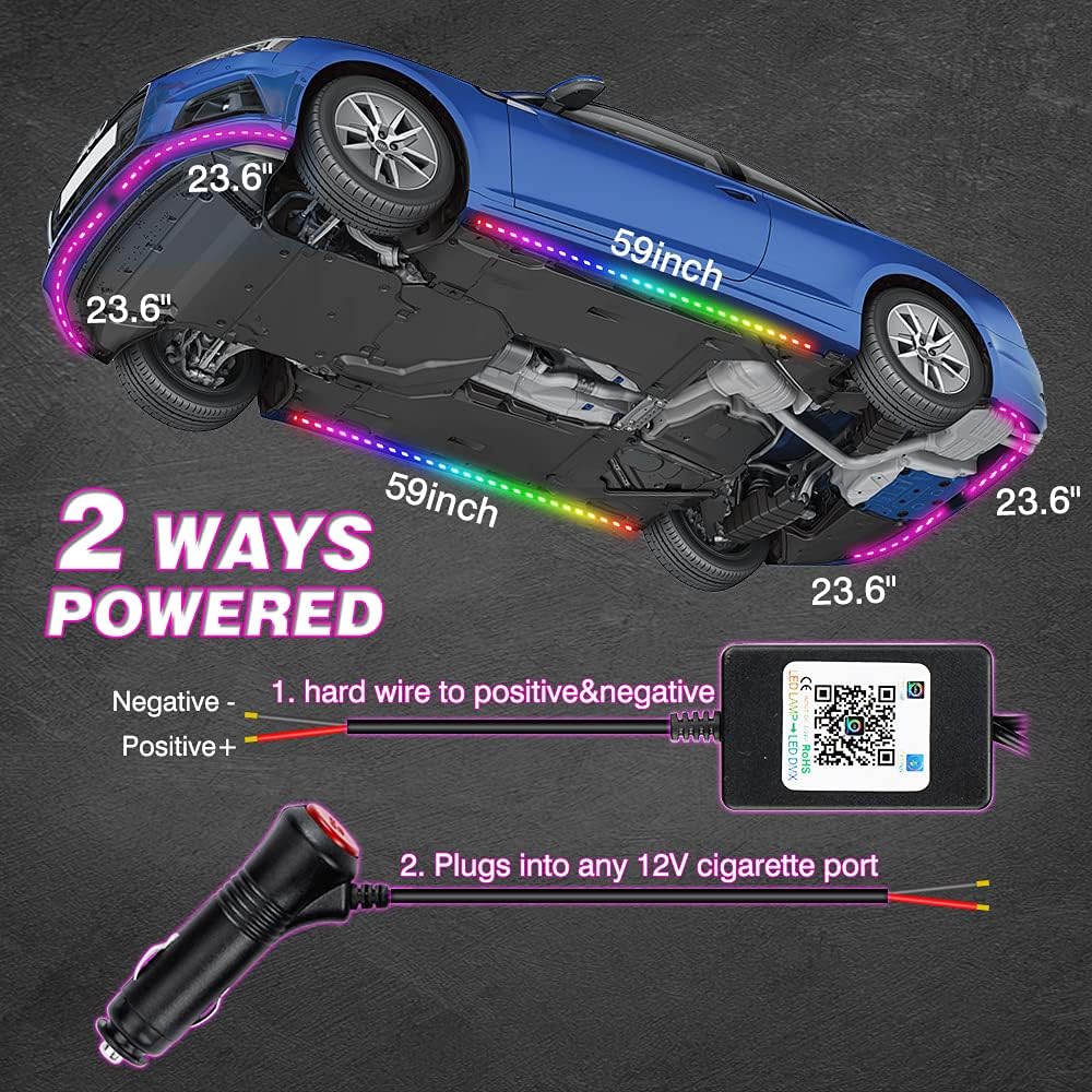 6 Pcs Underglow LED Lighting Kit K994704